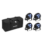 EUROLITE Set 4x LED PARty Hybrid Spot + Soft-Bag