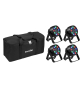 EUROLITE Set 4x AKKU Mini PARty RGBW Spot MK2 + Soft-Bag