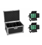 EUROLITE Set 2x LED CLS-9 QCL RGB/WW 9x7W + Case