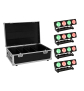 EUROLITE Set 4x LED PMB-4 COB QCL 30W Leiste + Case