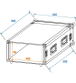 ROADINGER Verstärkerrack PR-2ST, 4HE, 57cm tief