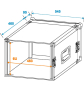 ROADINGER Verstärkerrack PR-2, 6HE, 47cm tief
