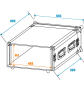 ROADINGER Verstärkerrack PR-2ST, 6HE, 57cm tief