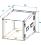 ROADINGER Verstärkerrack PR-2, 10HE, 47cm tief
