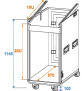 ROADINGER Spezial-Kombi-Case Profi, 20HE mit Rollen