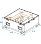 ROADINGER Flightcase Spiegelkugel 100cm