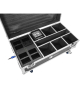 ROADINGER Flightcase 6x AKKU IP UP-4 Plus HCL Spot WDMX mit Ladefunktion