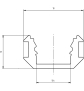 EUROLITE Multiprofil für LED Strip silber 2m