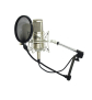 OMNITRONIC Mikrofon-Popfilter schwarz