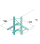 ALUTRUSS BILOCK BQ2-SPAC44H 4-Weg Ecke sw