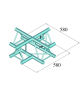 ALUTRUSS DECOLOCK DQ3-PAC41 4-Weg Kreuz