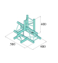 ALUTRUSS DECOLOCK DQ3-PAT42 4-Weg T-Stück \/