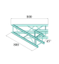 ALUTRUSS DECOLOCK DQ4-SPAC19 2-Weg Ecke 45° sw