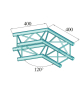 ALUTRUSS DECOLOCK DQ4-SPAC22 2-Weg Ecke 120° sw