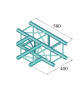 ALUTRUSS DECOLOCK DQ4-SPAT35 3-Weg T-Stück 90° sw