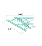 ALUTRUSS TRILOCK E-GL33 C-19 2-Wege-Ecke 45°