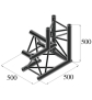 ALUTRUSS TRILOCK S-PAL-33 3-Weg-Ecke \/ rechts