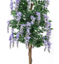 EUROPALMS Goldregenbaum, Kunstpflanze, violett, 150cm