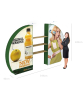 Messewand Textil Evolution Wall 3D Circle mit Ablage A - Abmessungen