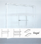 Faltdisplay Pop-Up MODULAR gerade - Regal