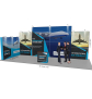 Messestand Faltdisplay Pop-Up MODULAR - Gummikeder