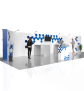 Messestand Faltdisplay Pop-Up MODULAR 114 - Draufsicht