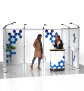 Messestand Roll-Up Modular U2 Form - Draufsicht