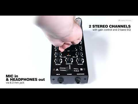 OMNITRONIC GNOME-202P Mini-Mixer schwarz