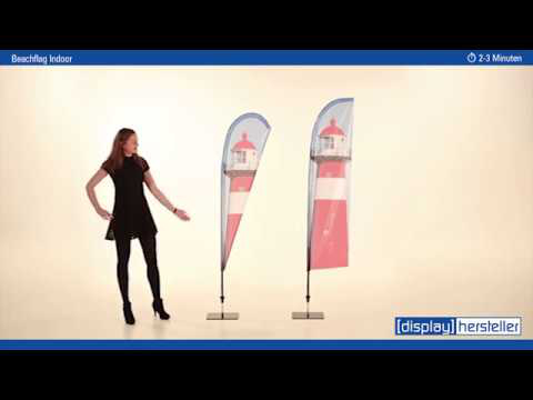 Beachflag Tropfen Indoor 