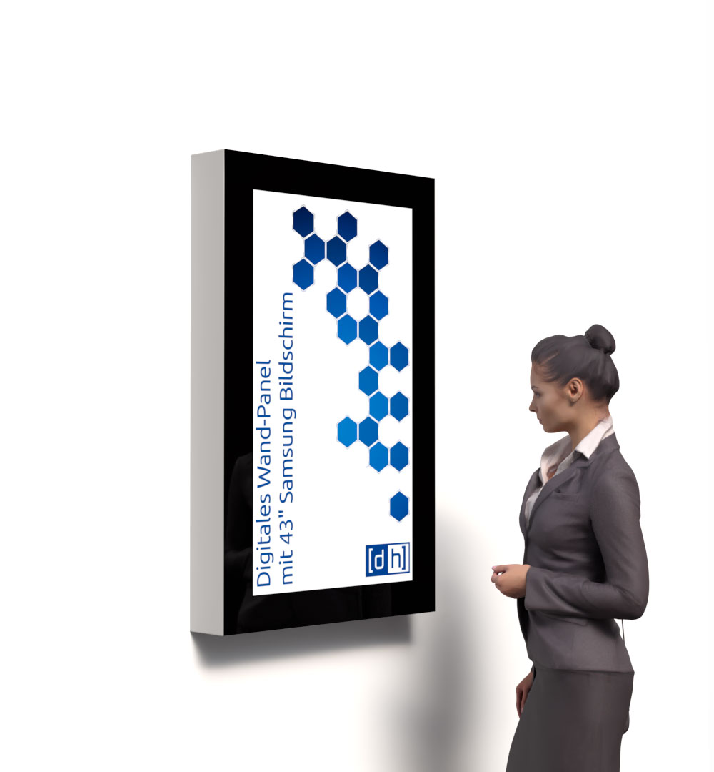 Digitales Wand-Panel mit Samsung Bildschirm - 43 Zoll