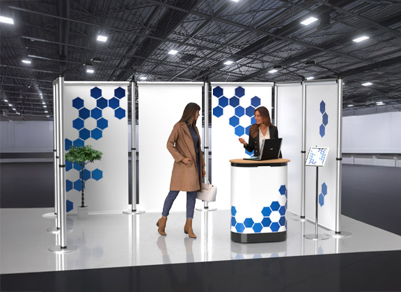 Messestand Roll-Up Modular U2-Form